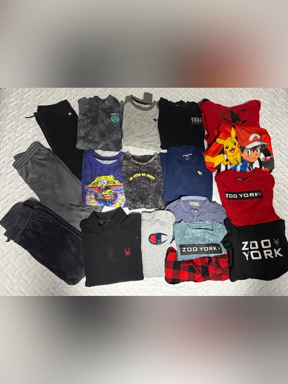 Abercrombie Zara Zoo York Champion Brand Name Boy 13/14 14/16 Clothing Bundle